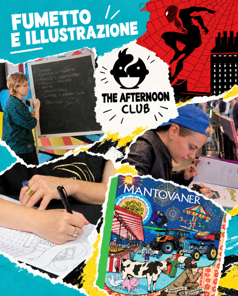Corso autunno 2026 fumetto illustrazione disegno fab lab Mantova